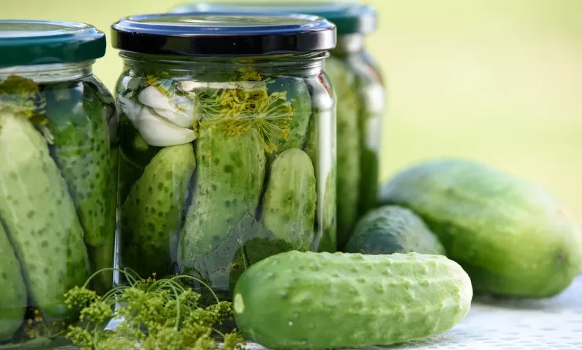 Sebuah Buah Acar Yang Ada Pada Beberapa Makanan