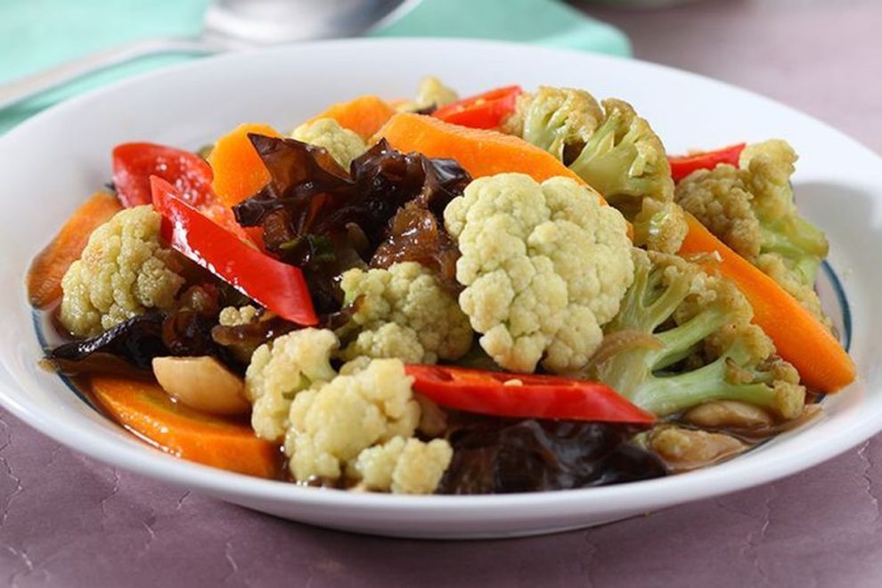 Hidangan Tumisan Sayur Sebuah Masakan Indonesia