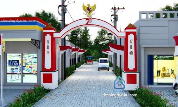 Sebuah Bangunan Gapura Sebagai Pintu Masuk