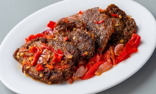 Makanan Indonesia Dendeng Dengan Beberapa Bahan